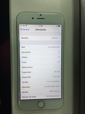 iPhone 6 de 64Gb Liberado