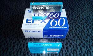 Cassettes Sony Ef-x 60 Compact Cassette Nuevo