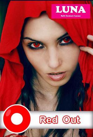 Lentes Contactos Halloween - Red Out - Rojos Vampiros