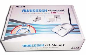 Usb High Power Wifi mw Alfa Original Awus036h Con 5 Dbi