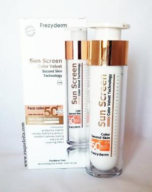 bloqueador frezyderm sun screen color velvet 50