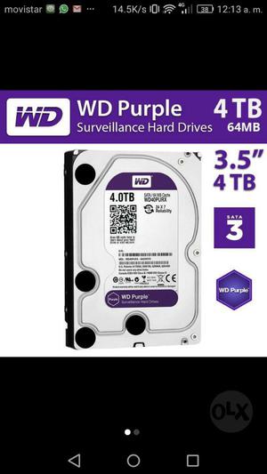 Disco Duro 4 Tb Wd Purple