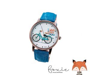 Reloj bicleta azul