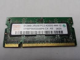 memoria 512mb 2rx16 pc2 laptop