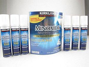 Kirkland Minoxidil espuma crecer barba y cabello mejores