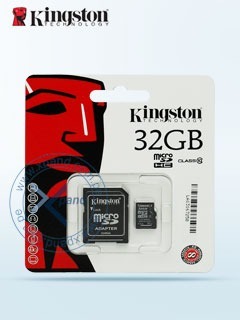 Memoria Flash Microsdhc Kingston Class4, 32gb, Con Adaptador