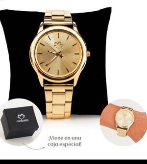 RELOJ PULSERA DORADO NATURA