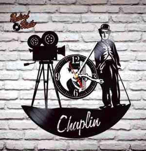 Reloj De Vinilo Retro Charles Chaplin