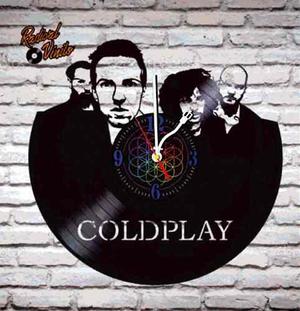 Reloj De Vinilo Retro Coldplay