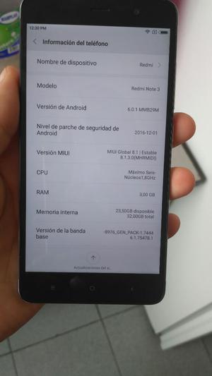 Vendo Xiaomi Redmi Note 3 Pro en 9 Punto