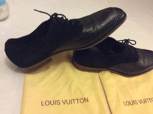 Vendo Zapatos Louis Vuitton de Cuero con Gamuza solo talla