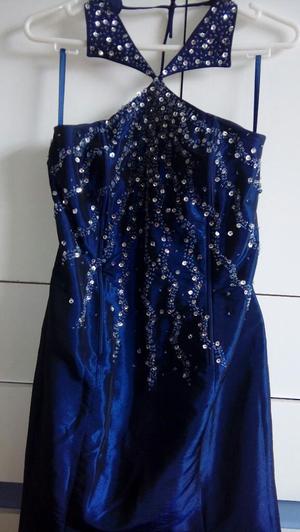 Vestido Azul Corsel
