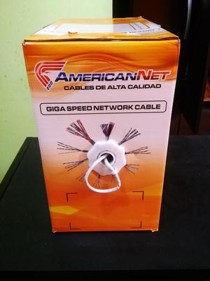 Cable De Red Utp Cat. 5e American Net En Caja 305 Metros