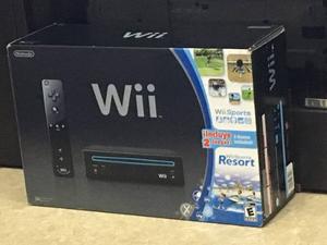 Nintendo Wii Negro + 1 Juegos + 1 Mando