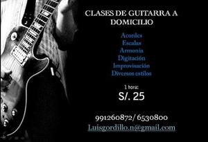 Clases Particulares De Guitarra A Domicilio.