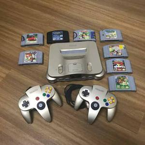 Nintendo 64 Con Dos Controles Y Varios Juegos