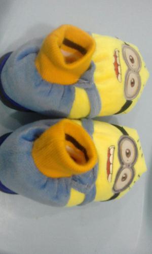 Pantuflas Minions para Bebe Talla 20