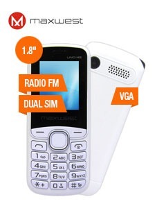 Teléfono Celular Multimedia Maxwest Uno M3, 1.8, Dual Sim,