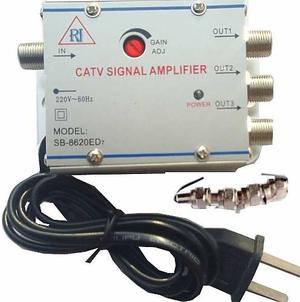 Amplificador De Señal Cable Catv 3 Salidas Cable Magico
