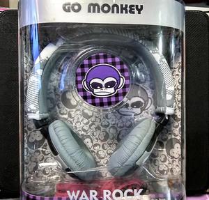 Audifonos Vincha Monkey War Rock con Cascos Acolchados