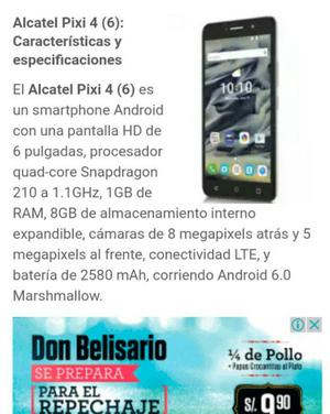 Vendo Alcatel Pixi 4