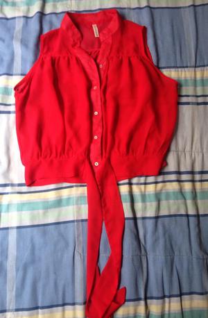 Blusa Roja de Gasa