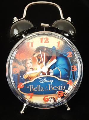 Lindo Reloj Despertador Estilo Vintage La Bella Y La Bestia