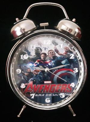 Reloj Despertador Estilo Vintage Avengers Lindo Regalo