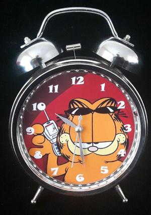Reloj Despertador Estilo Vintage Garfield Lindo