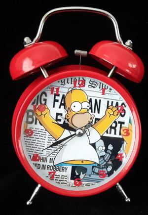 Reloj Despertador Estilo Vintage Homero Simpson