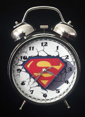 Reloj Despertador Super Man Superman Emblema 3d