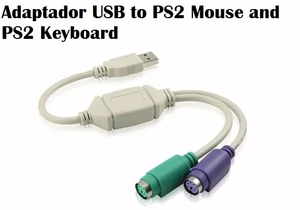 ADAPTADOR USB TO TWO PS2 DUAL TECLADO O MOUSE