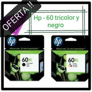 Hp Cartuchos 60 Negro Y Tricolor !!