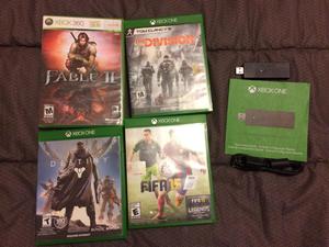 Juegos y adaptador Xbox One