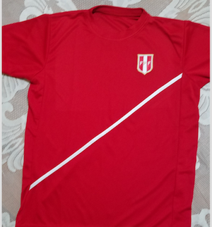 Camiseta roja Selección Peruana tela Wing