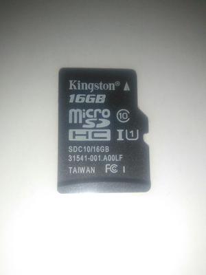 Memoria Micro Sd 16gb Kingston Clase 10