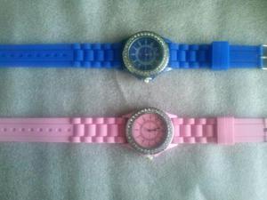 Relojes para mujer con correa de goma de silicona