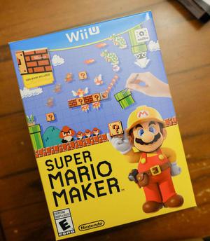 Nintendo Wiiu Super Mario Maker Caja Libro. Completo