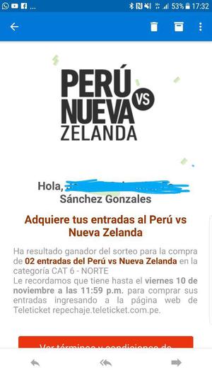 Vendo Pase para Peru Nueva Zelanda Norte