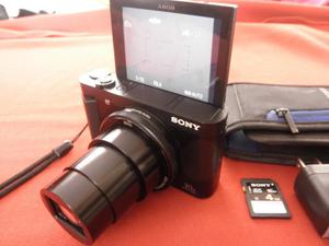 CAMARA SONY DSC HX90V WIFI NFC GPS 4K 18.2MP ZOOM OPTICO 30X