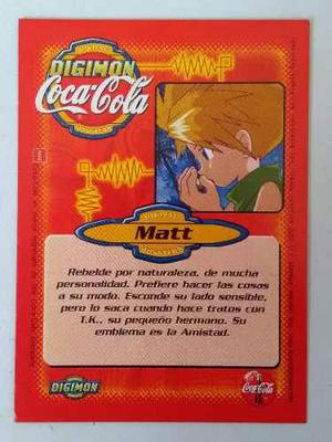 Matt Card #39 Digimon Coca Cola Serie 1, Perú, Gabumon