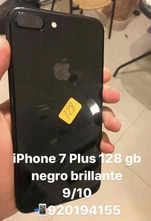 iPhone 7 Plus Negro Brillante 128 Gb