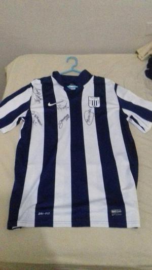 Camiseta Alianza Lima original Nike Dri Fit, autografiada
