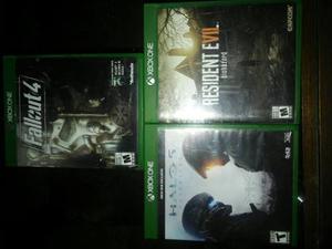 Juegos,xbox One,halo 5, Resident Evil 7, Fallout 4