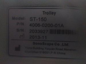 vendo SonoScape ST150 trolley