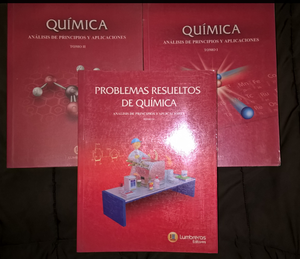LIBROS DE QUÍMICA TOMO I, TOMO II Y PROBLEMAS RESUELTOS DEL