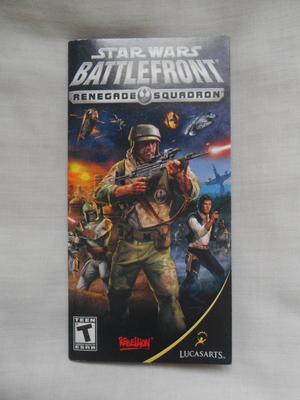 Manual para PlayStation PSP Star Wars Battlefront Lucasarts