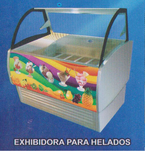 EXHIBIDORA PARA HELADOS