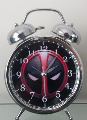 Reloj Despertador Estilo Vintage Emblema Deadpool
