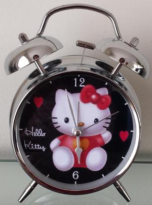 Reloj Despertador Estilo Vintage Hello Kitty De Mesa Alarma
